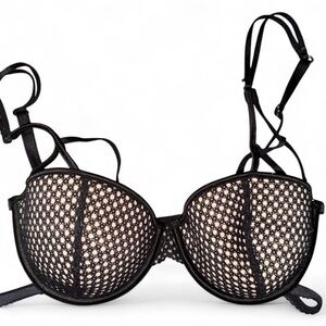 Forever 21 Black Mesh Bra